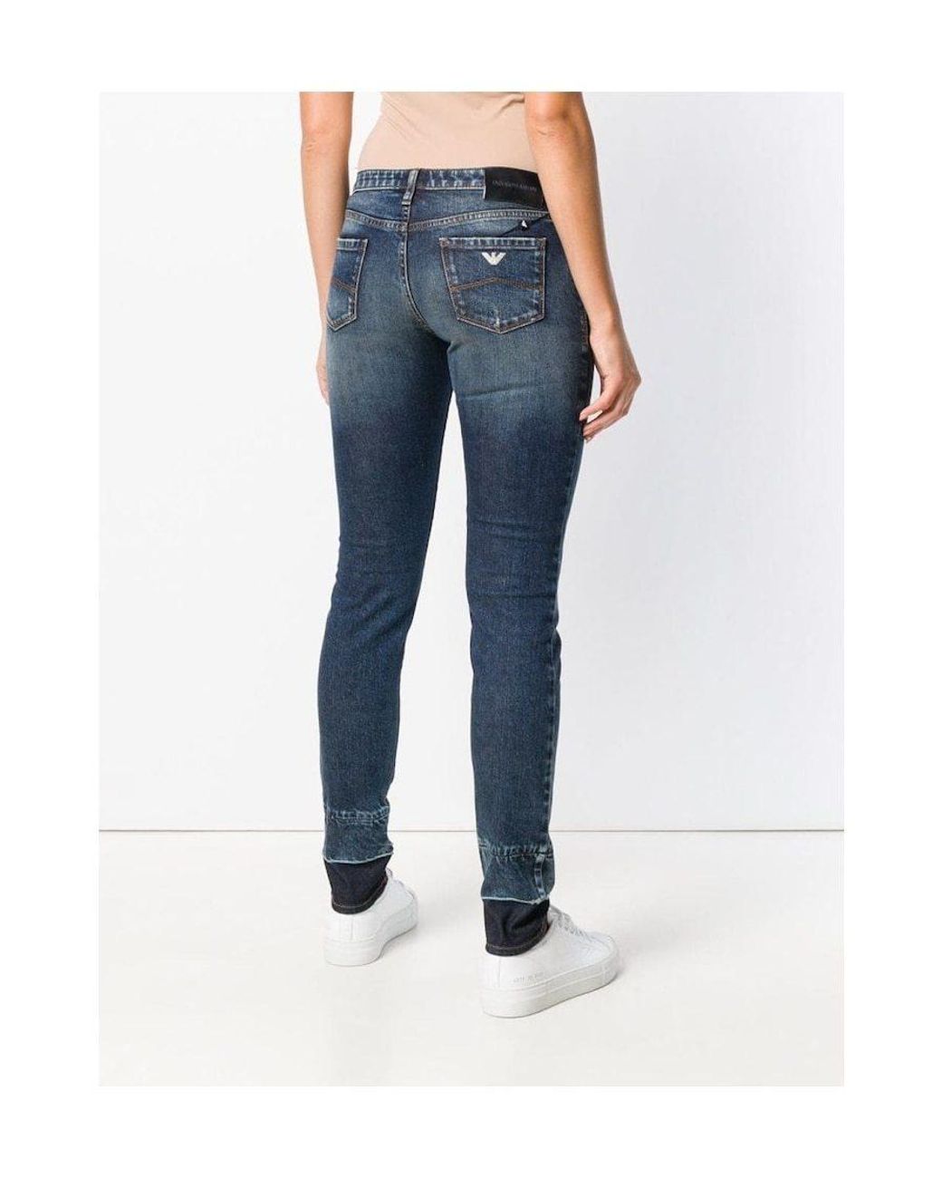 Emporio Armani Blue Logo Jeans