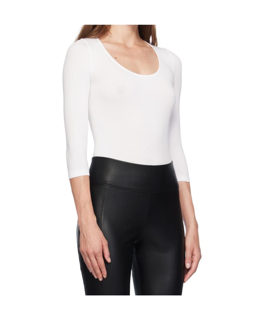 Wolford White Tokio Round-Neck Jumpsuit