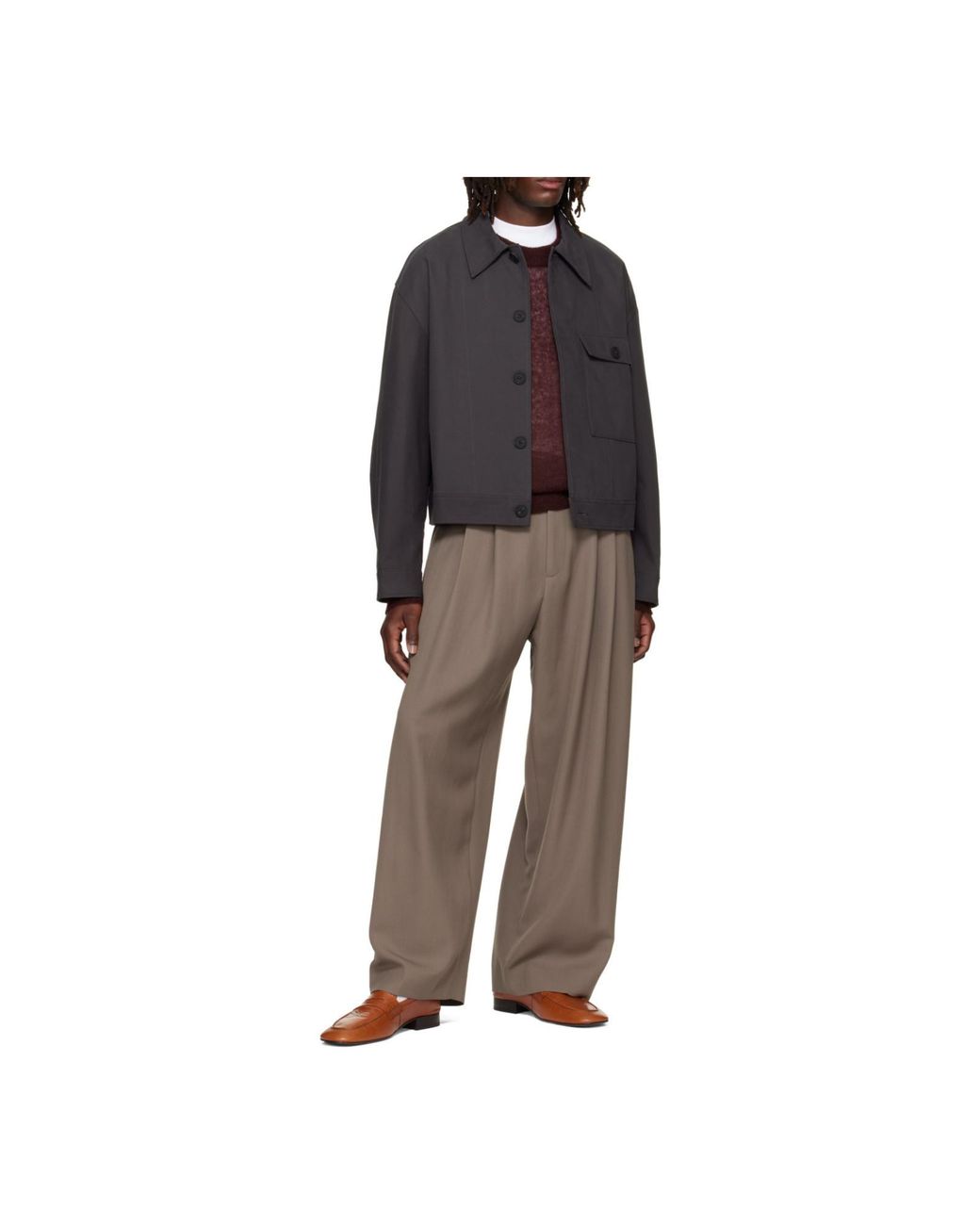Studio Nicholson Gray Drey Button-Up Jacket for men