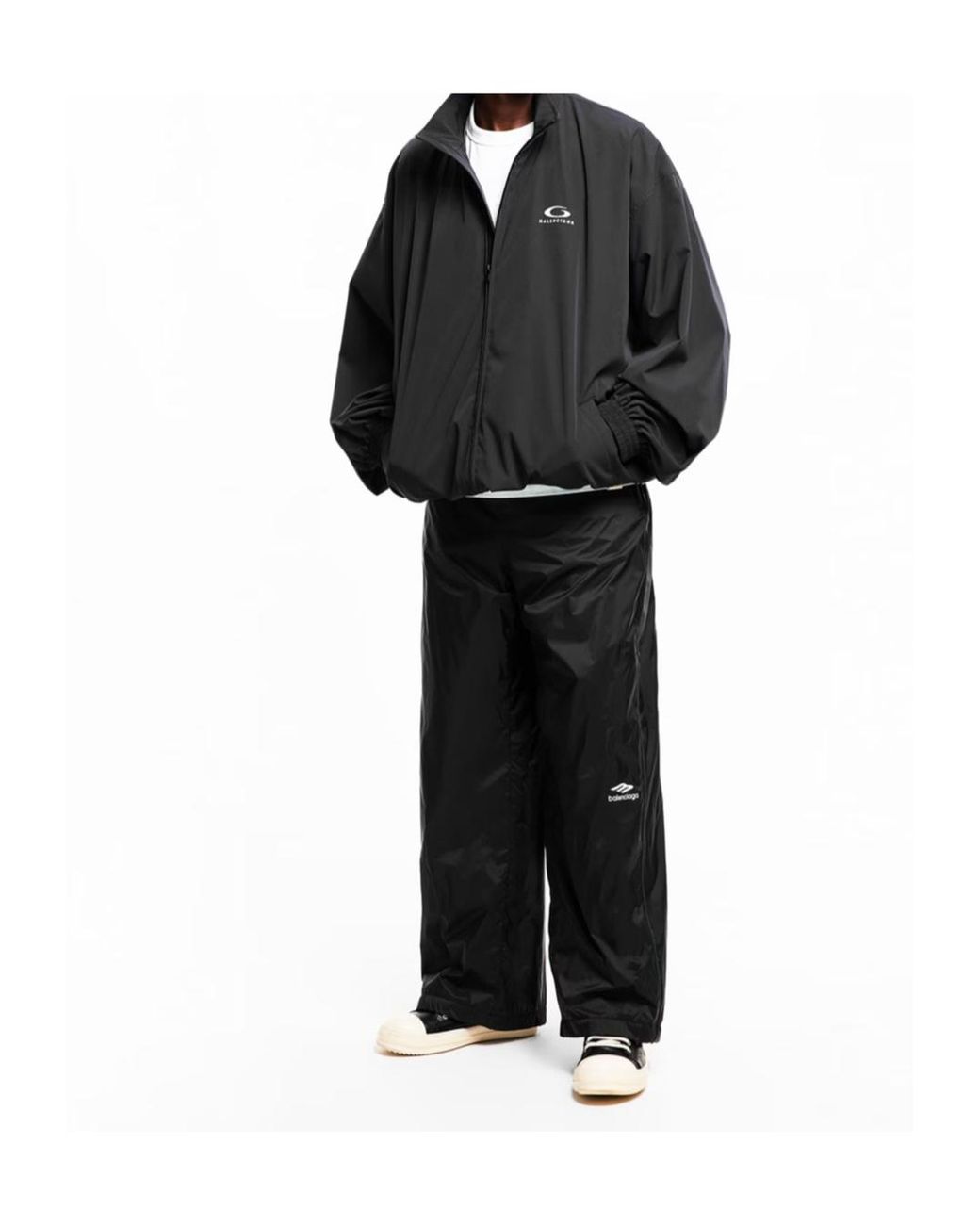 Balenciaga Black Logo Casual Jacket for men