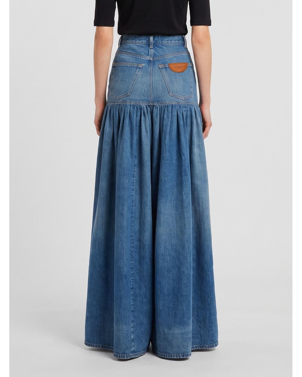 Chloé Blue Chloé High-Waist Balloon Jeans