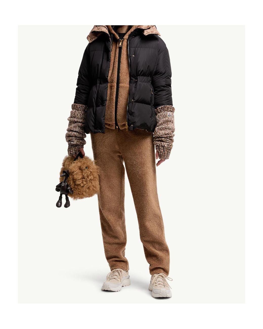 Moncler Natural Teddy Track Pants