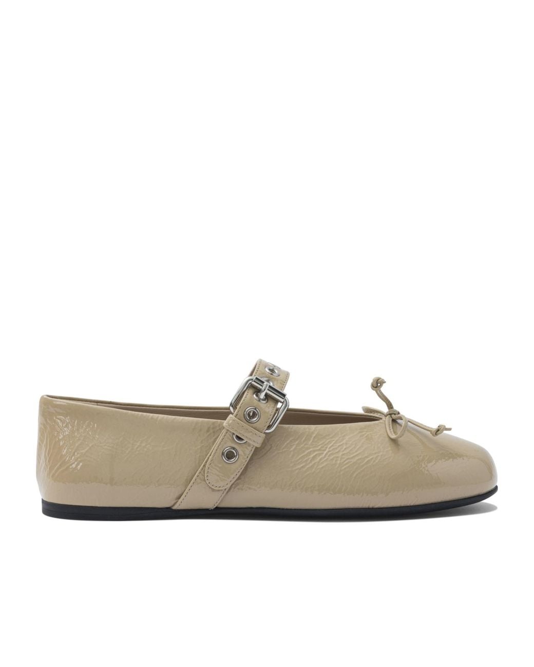 Miu Miu Multicolor Round Toe Ballet Shoes