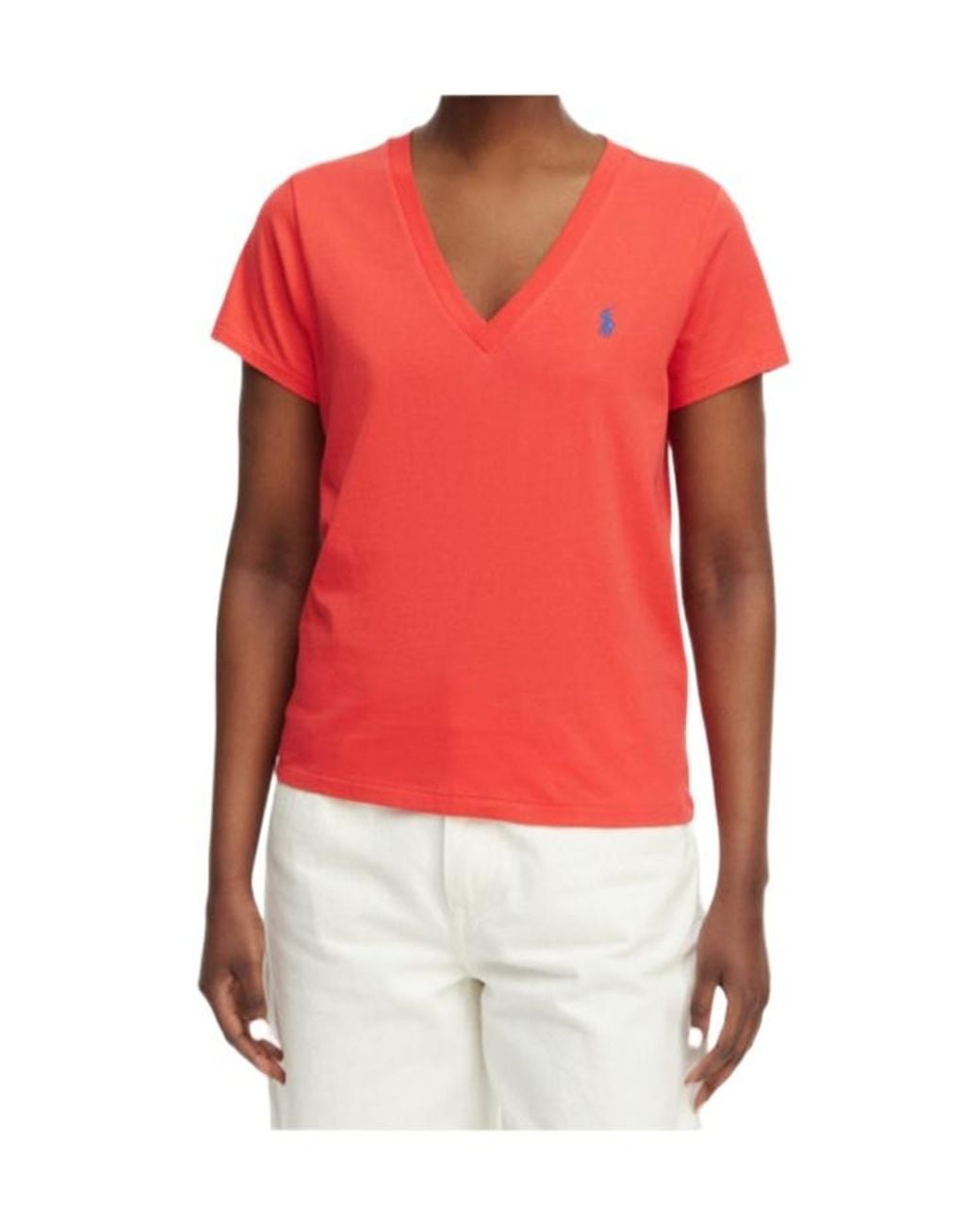 Polo Ralph Lauren Logo-Embroidered V-Neck T-Shirt
