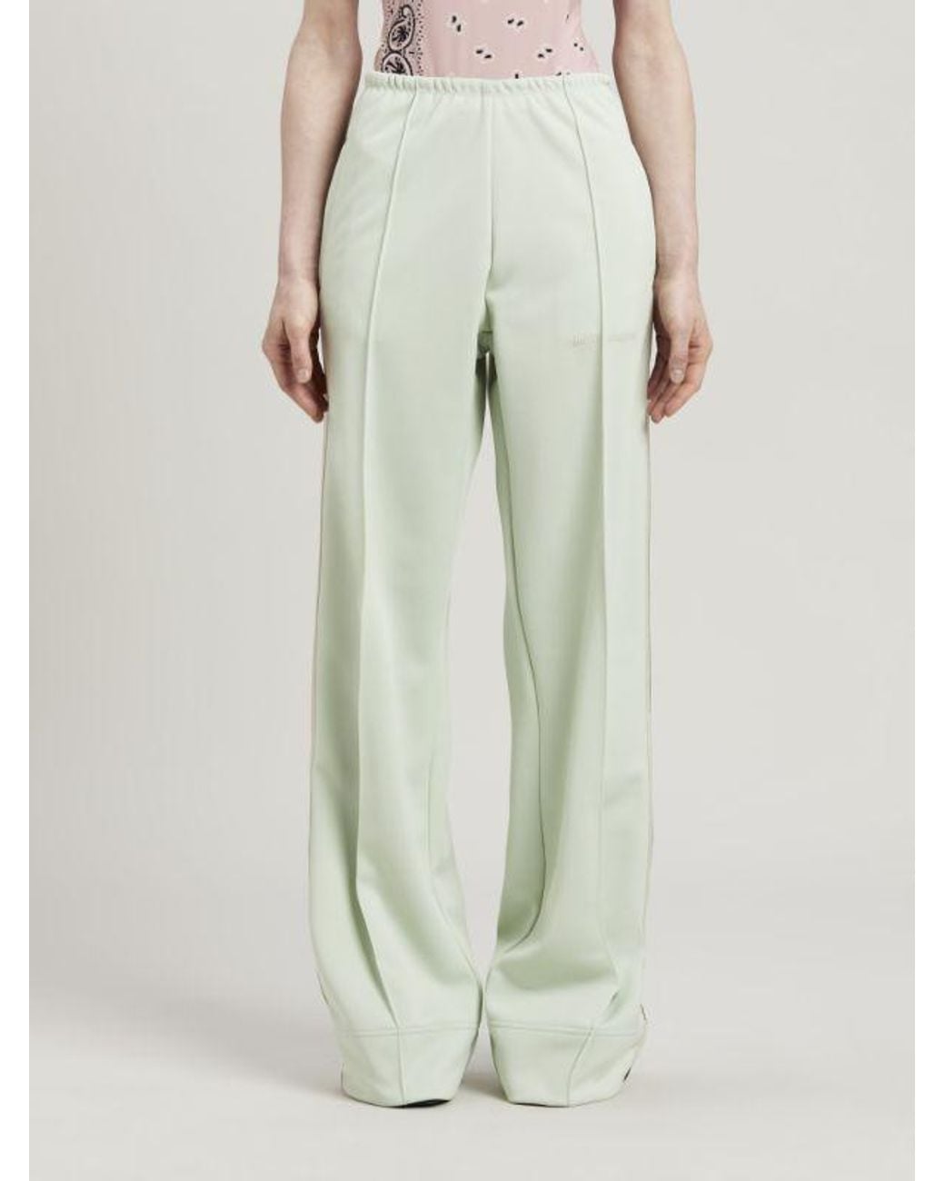 Palm Angels Green Side Striped Track Trousers