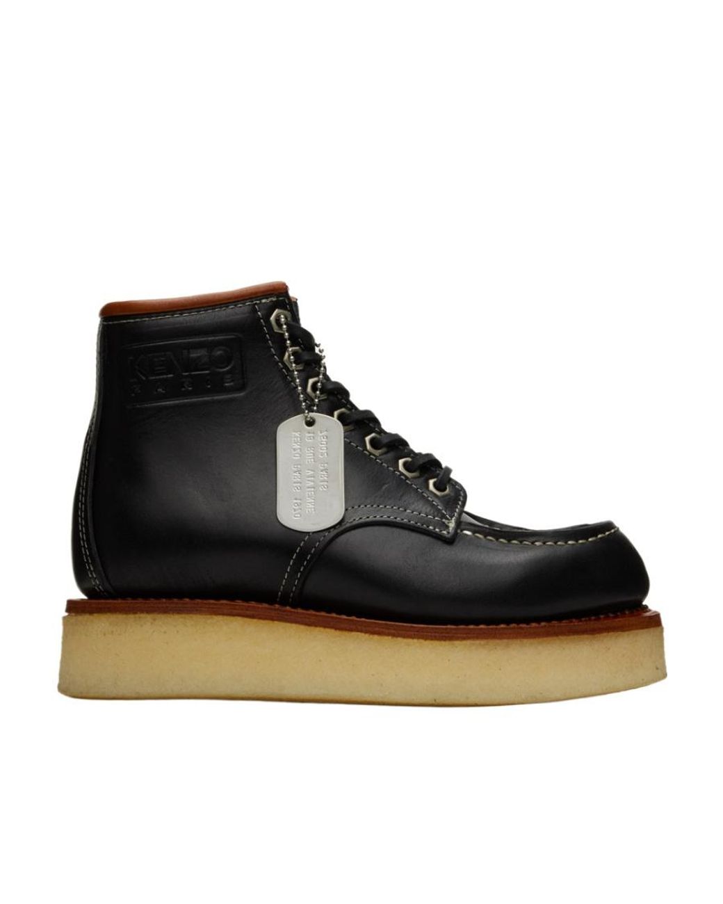 KENZO Black Yama Ankle Boots