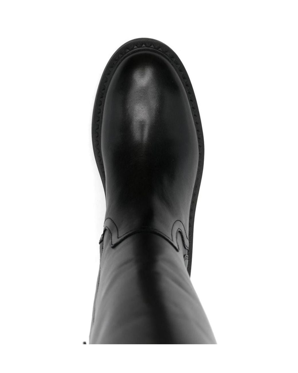 Ash Black Thick Heeled Short Boots