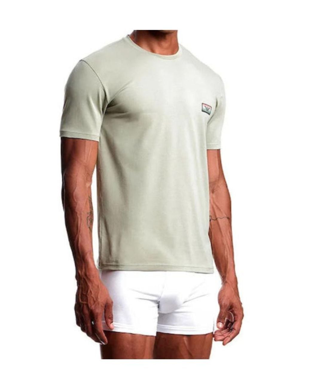 Emporio Armani Gray Short-Sleeved T-Shirt for men
