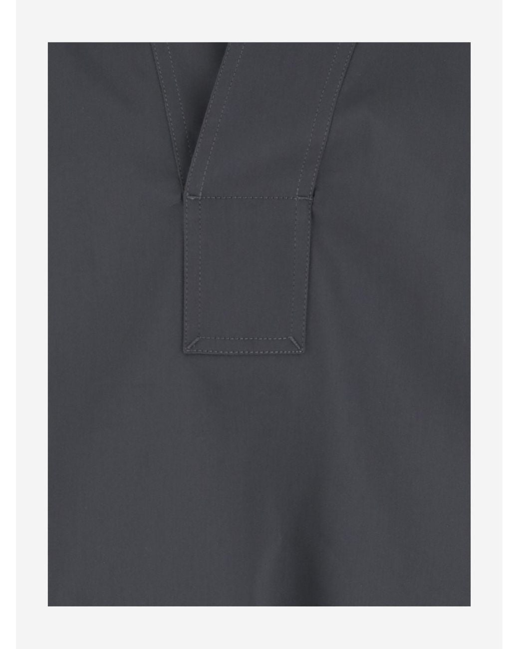 Bottega Veneta Gray Contrast Stitched Shirt