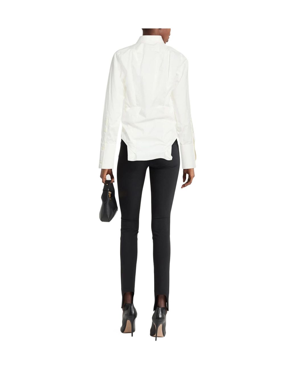 MM6 by Maison Margiela White Solid Colour Shirts