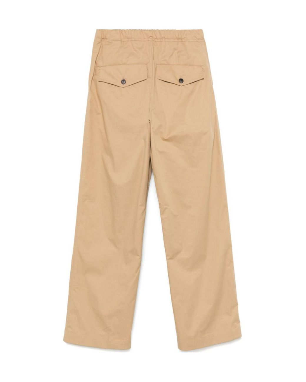 Dries Van Noten Natural Drawstring Wide-Leg Trousers for men