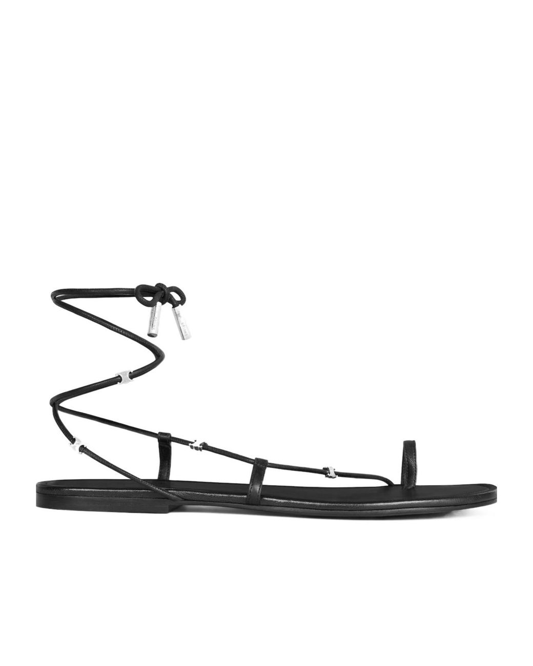 Céline White Spiral Sandal