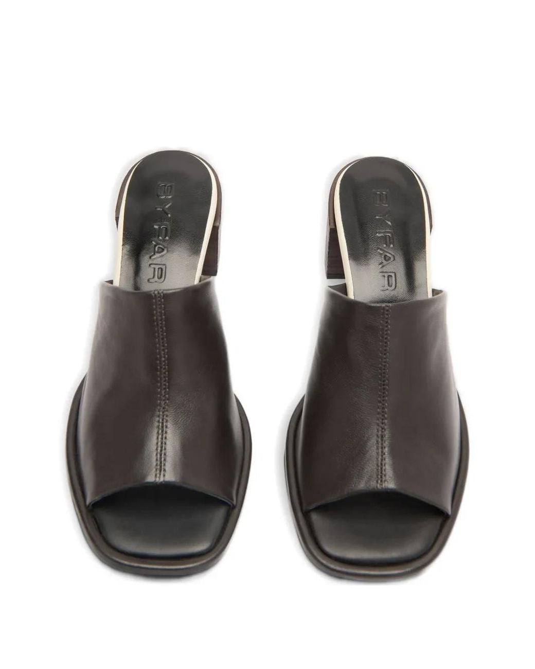 By Far Brown Francisco Mules