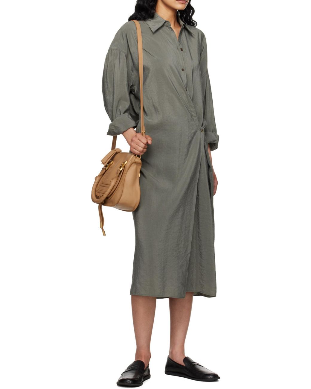 Chloé Natural Small Marcie Leather Tote Bag