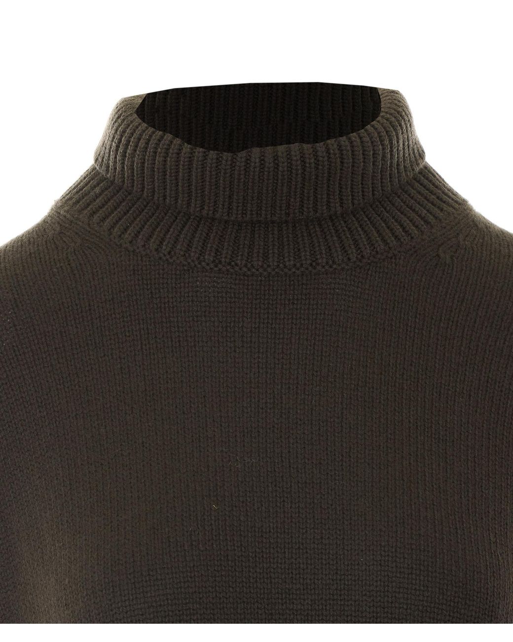 Lisa Yang Gray Heidi High Neck Knitted Sweater