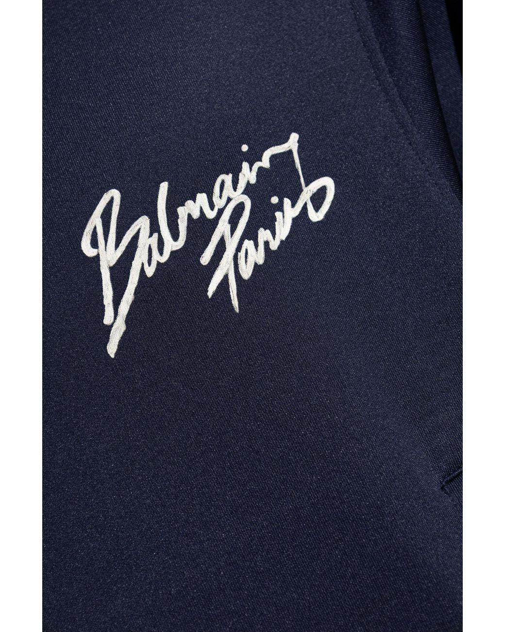 Balmain Blue High-Neck Long-Sleeved Casual Jacket for men
