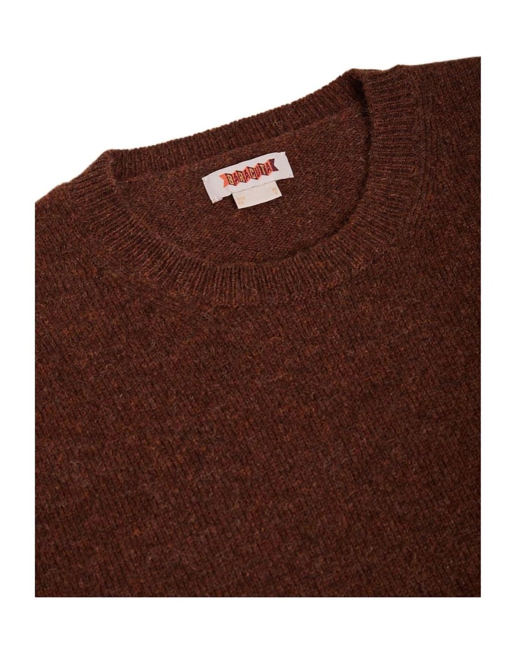 Baracuta Brown Shetland Sweater for men