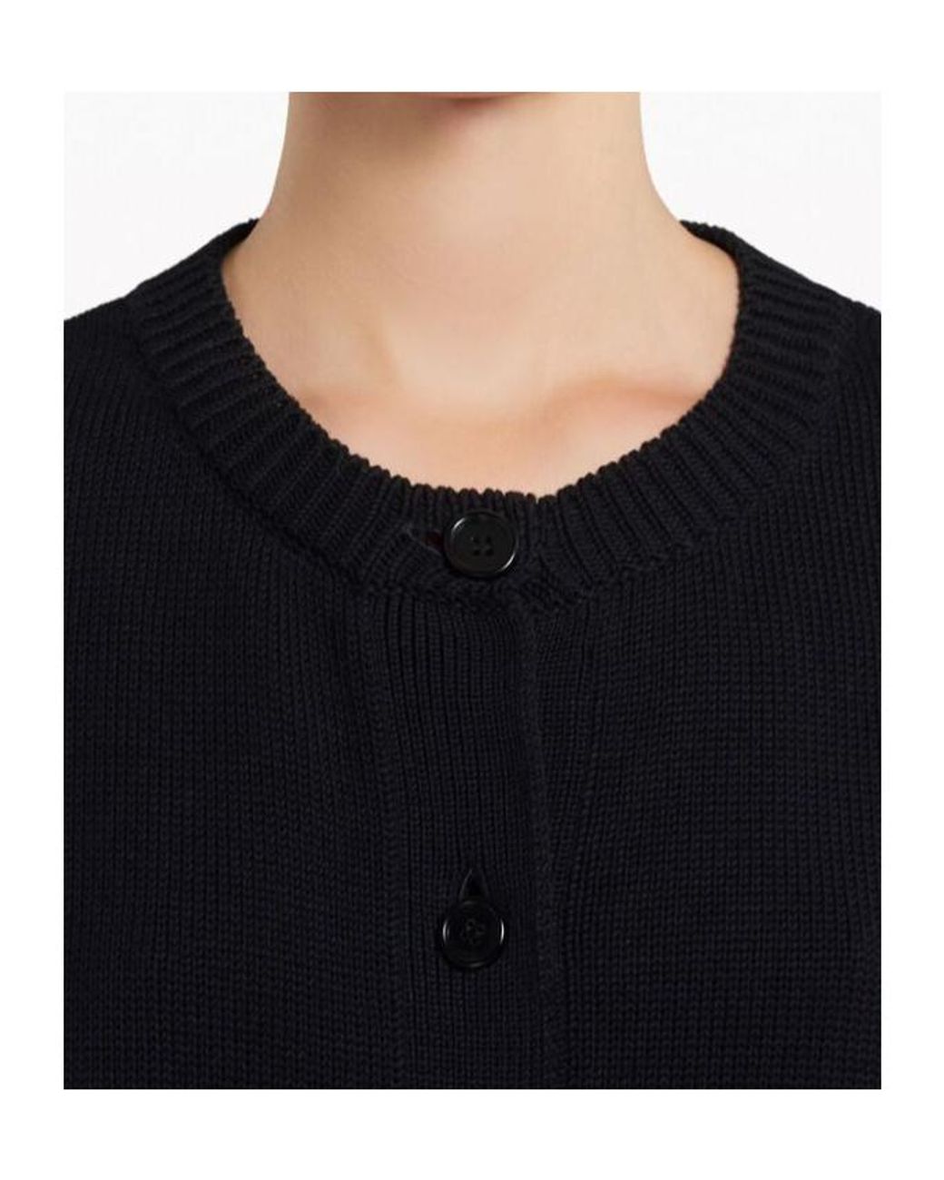 Marni Black Buttoned Oversized-Fit Cardigan