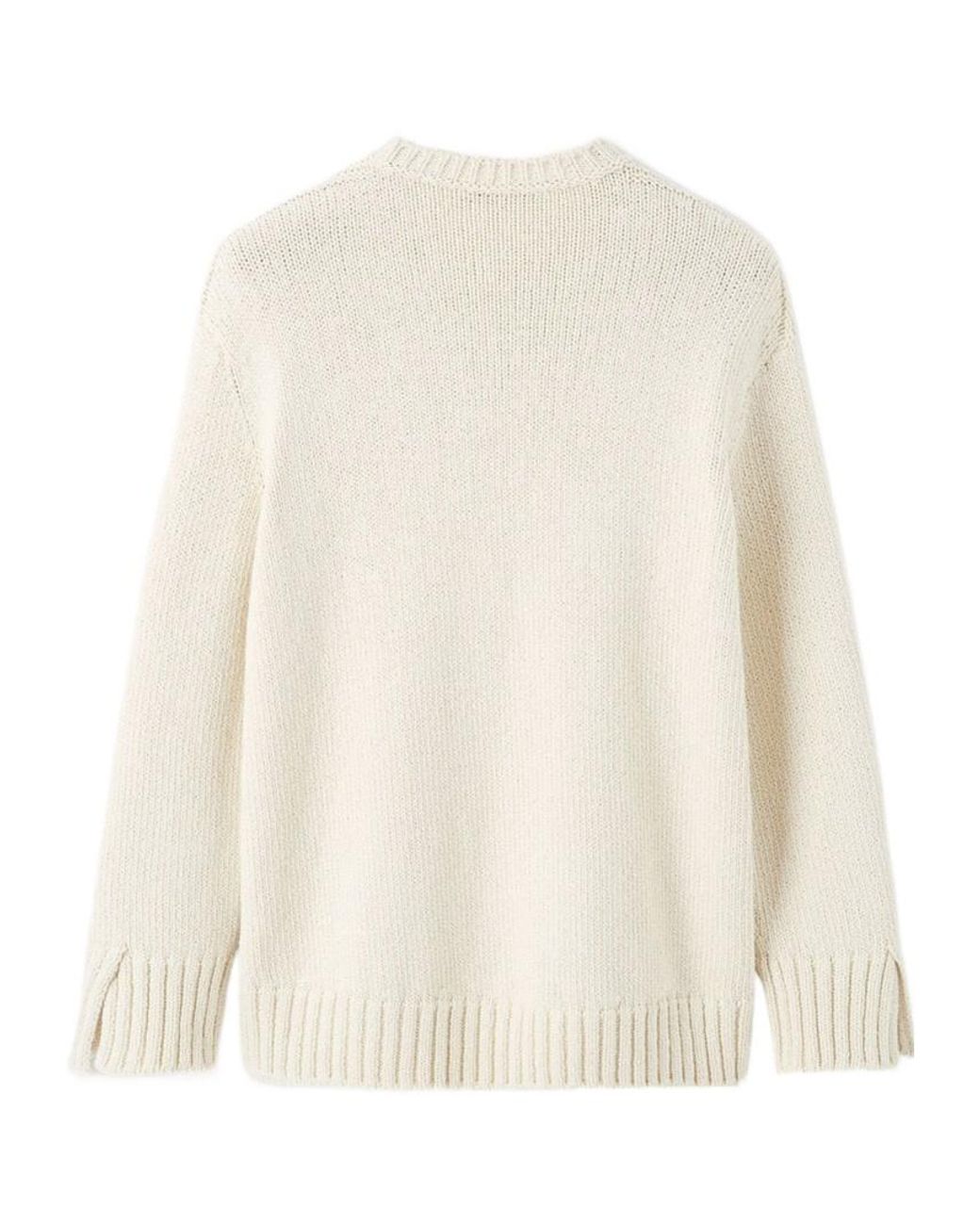 Loro Piana White Crewneck Jumper