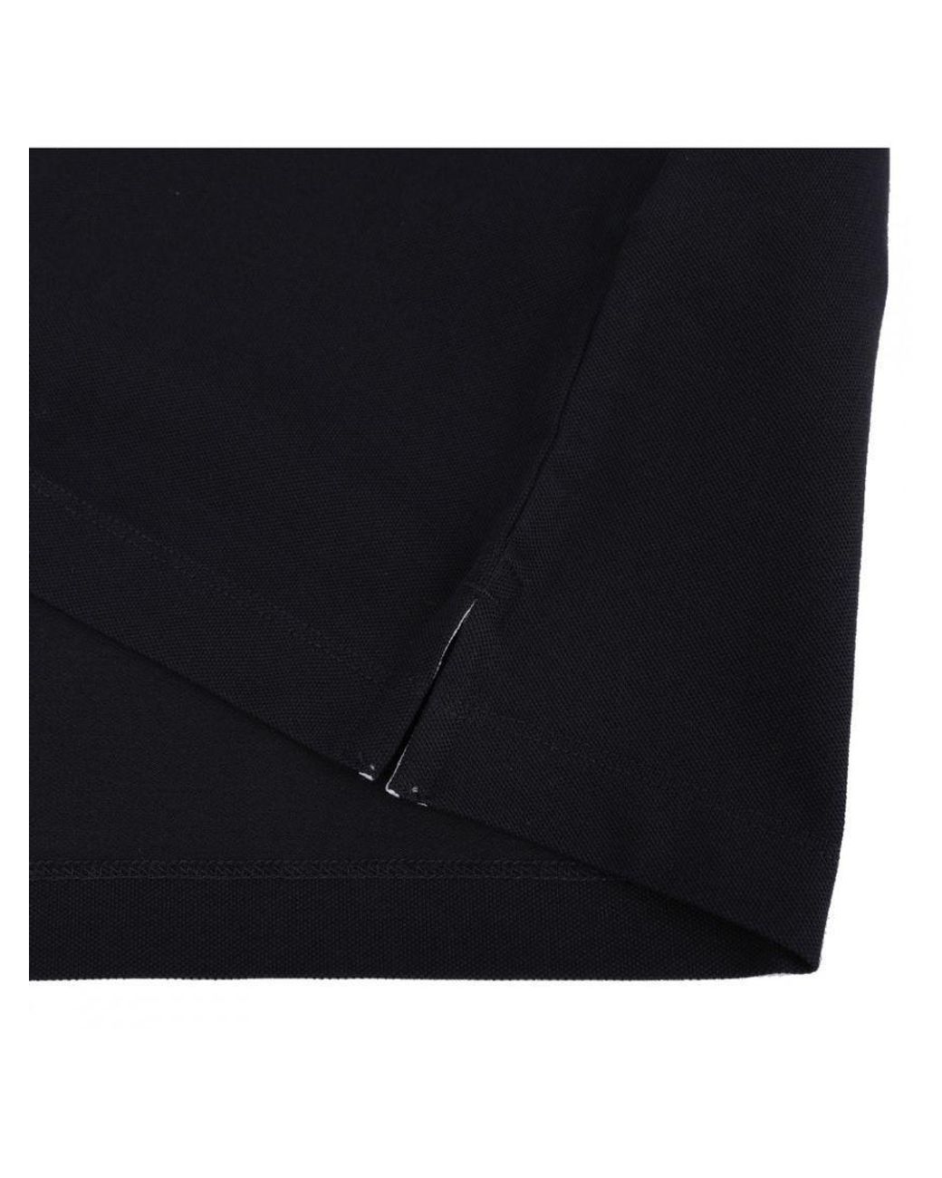 Stone Island Blue Logo Patch Short-Sleeved Polo Shirt for men