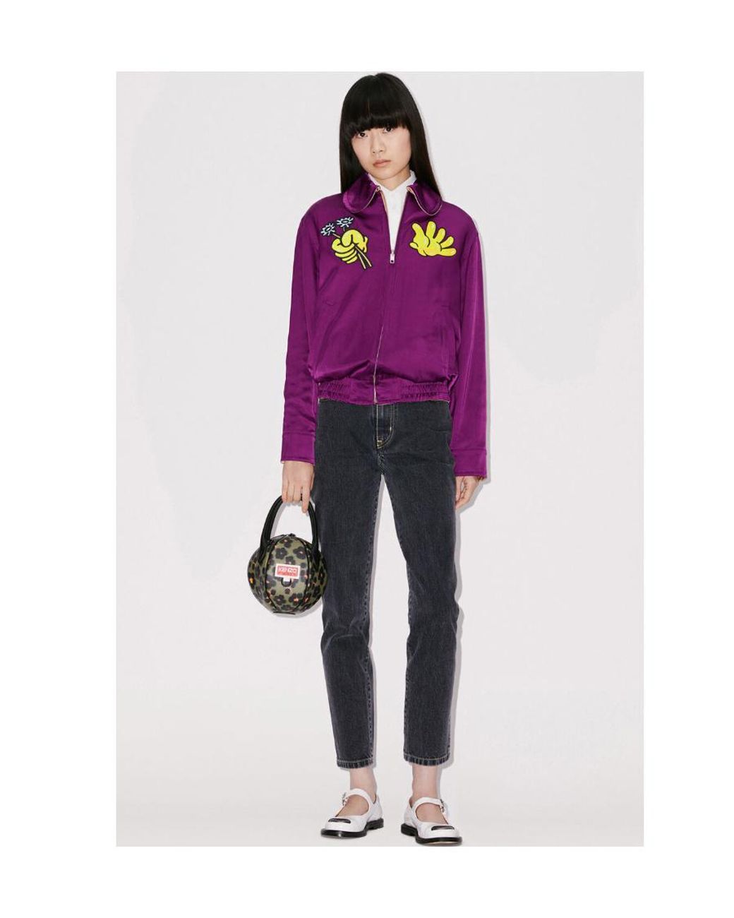 KENZO Purple Boke Boy Reversible Zipped Jacket