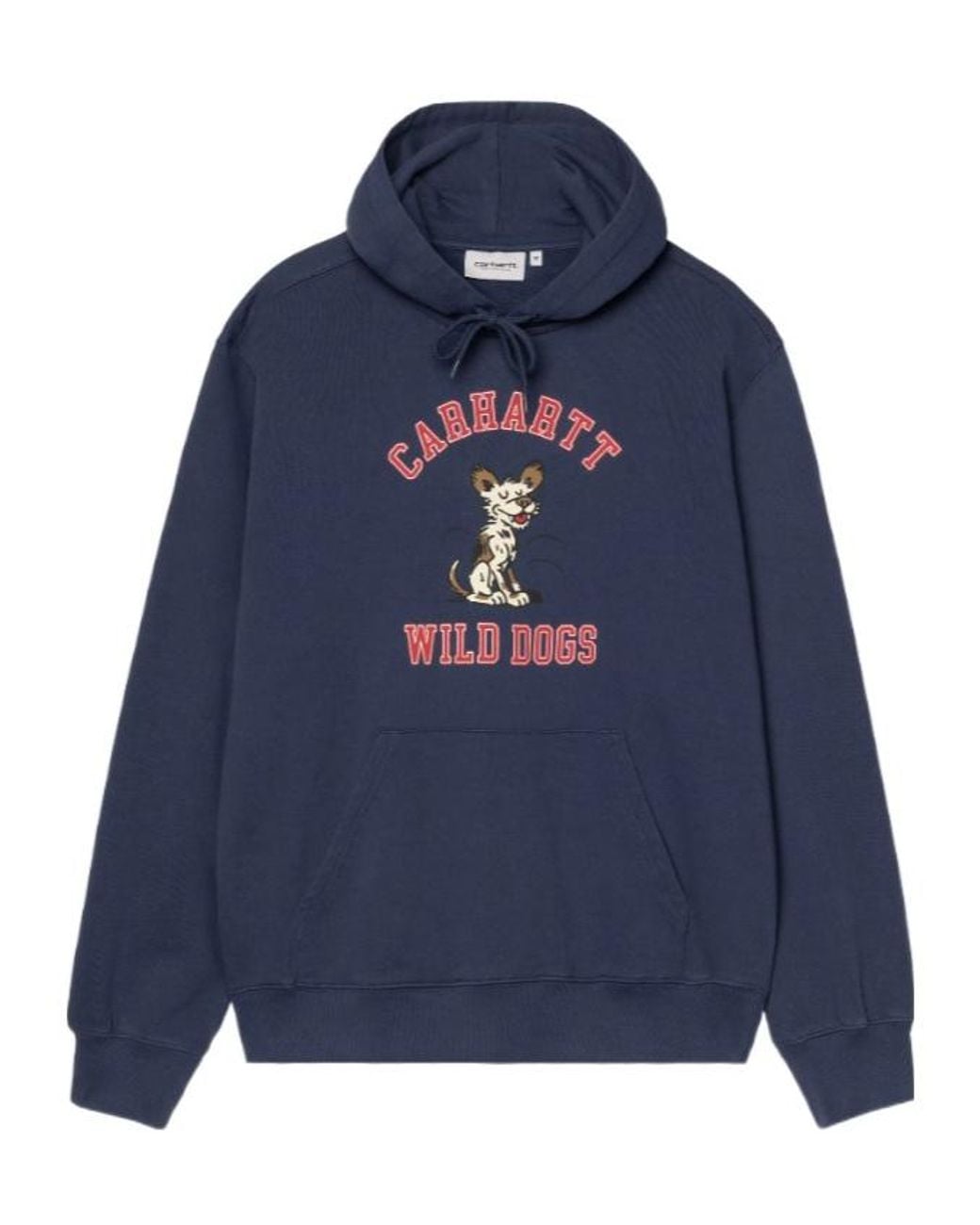 Carhartt Blue Hooded Wild Dog Sweatshirt for men