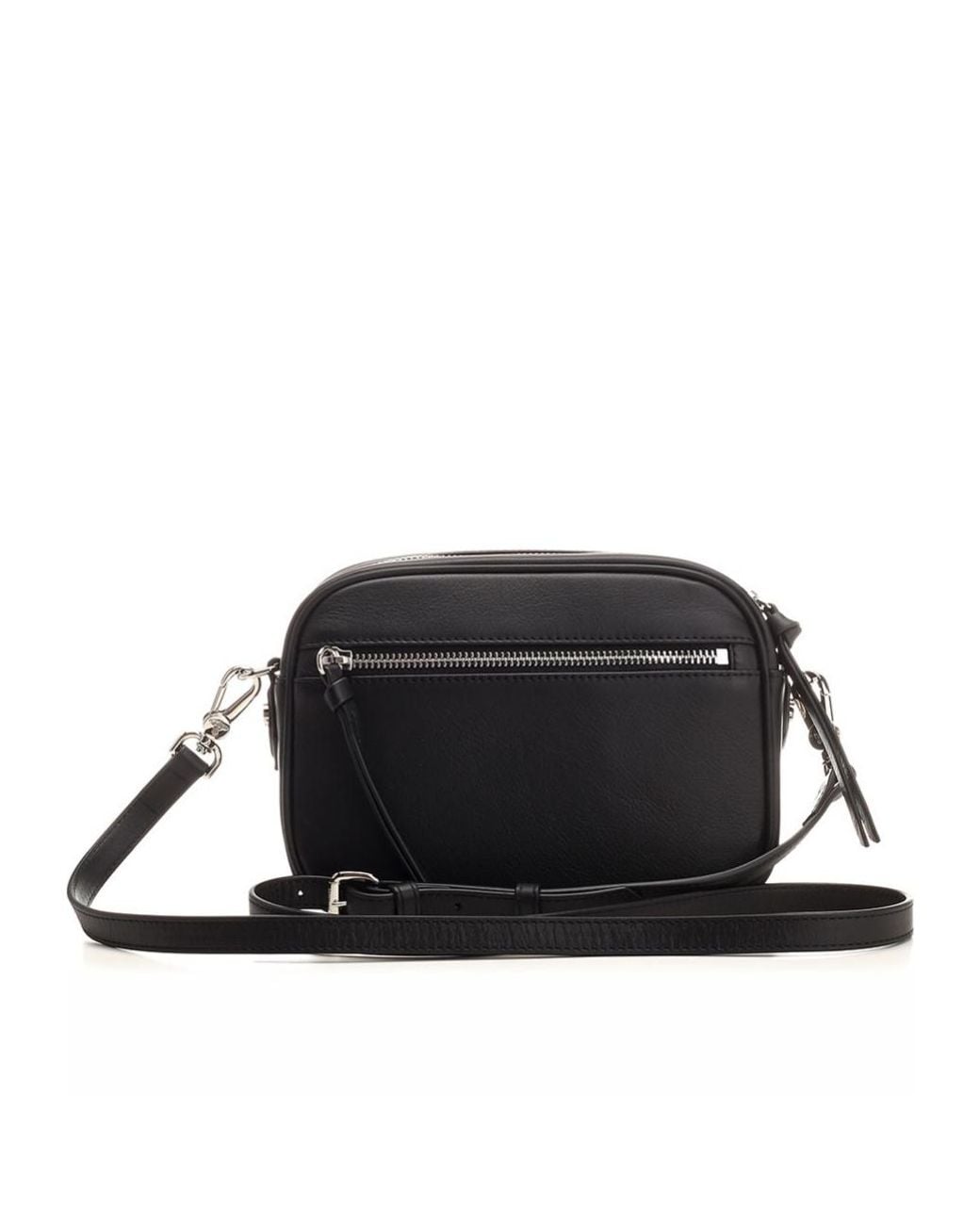 Vivienne Westwood White Logo-Embossed Zipped Shoulder Bag