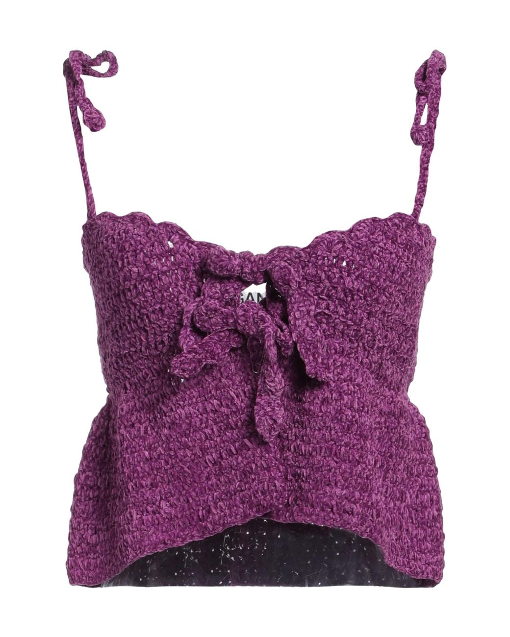 Ganni Purple Top