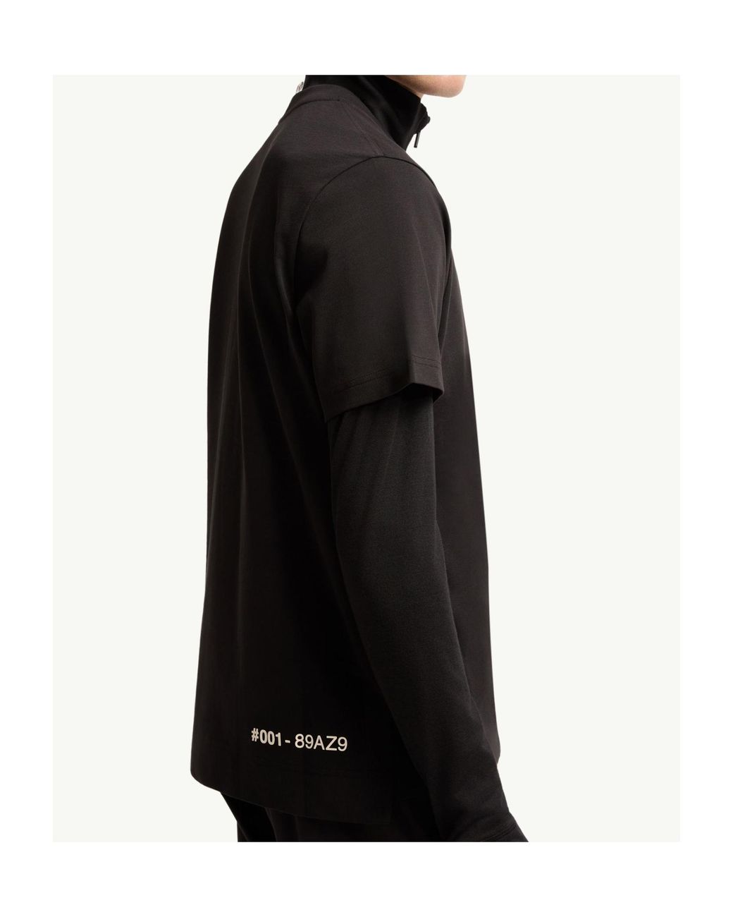 Moncler Black Grenoble Logo-Printed Crewneck T-Shirt for men
