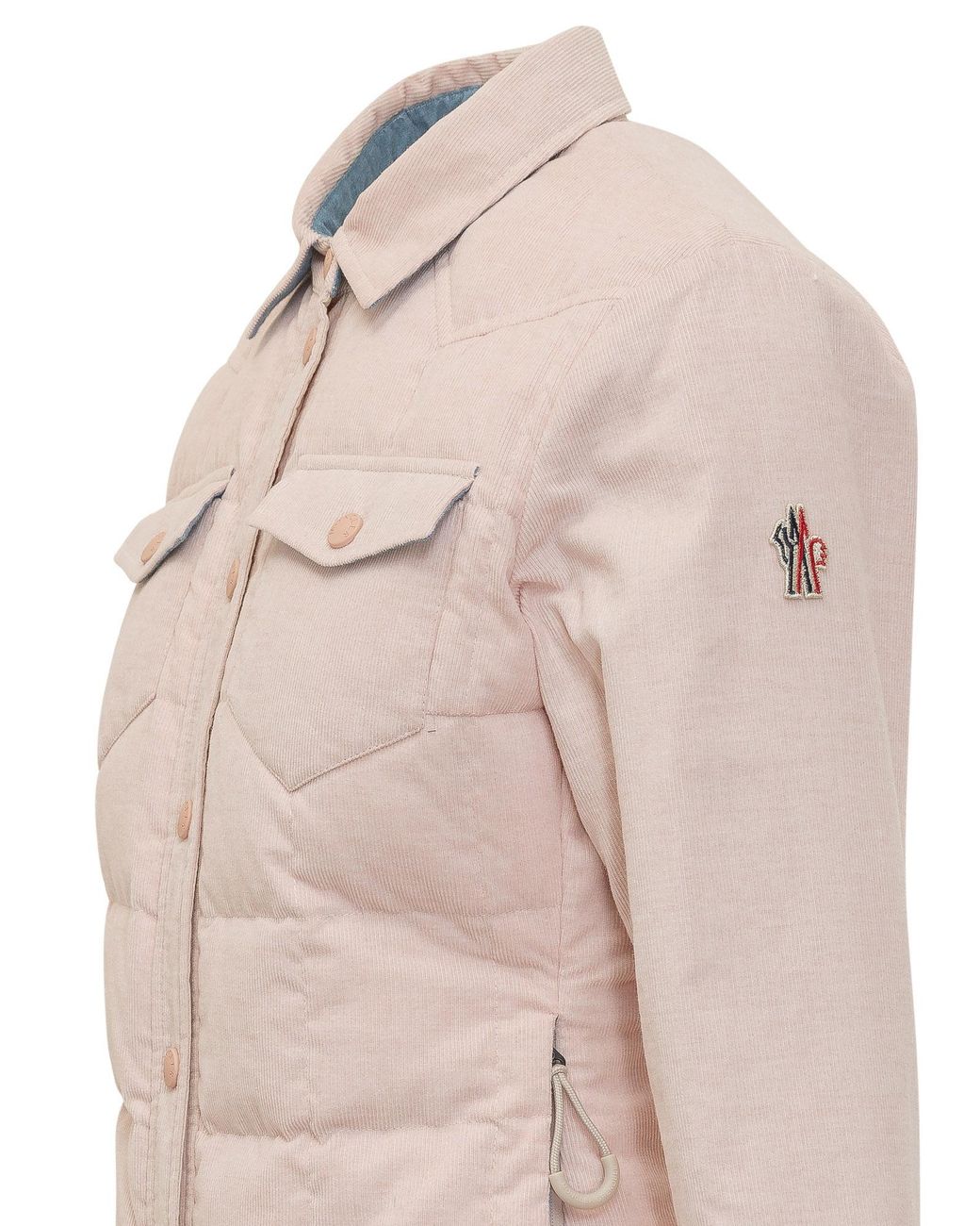 Moncler Natural Grenoble Corduroy Quilted Jacket