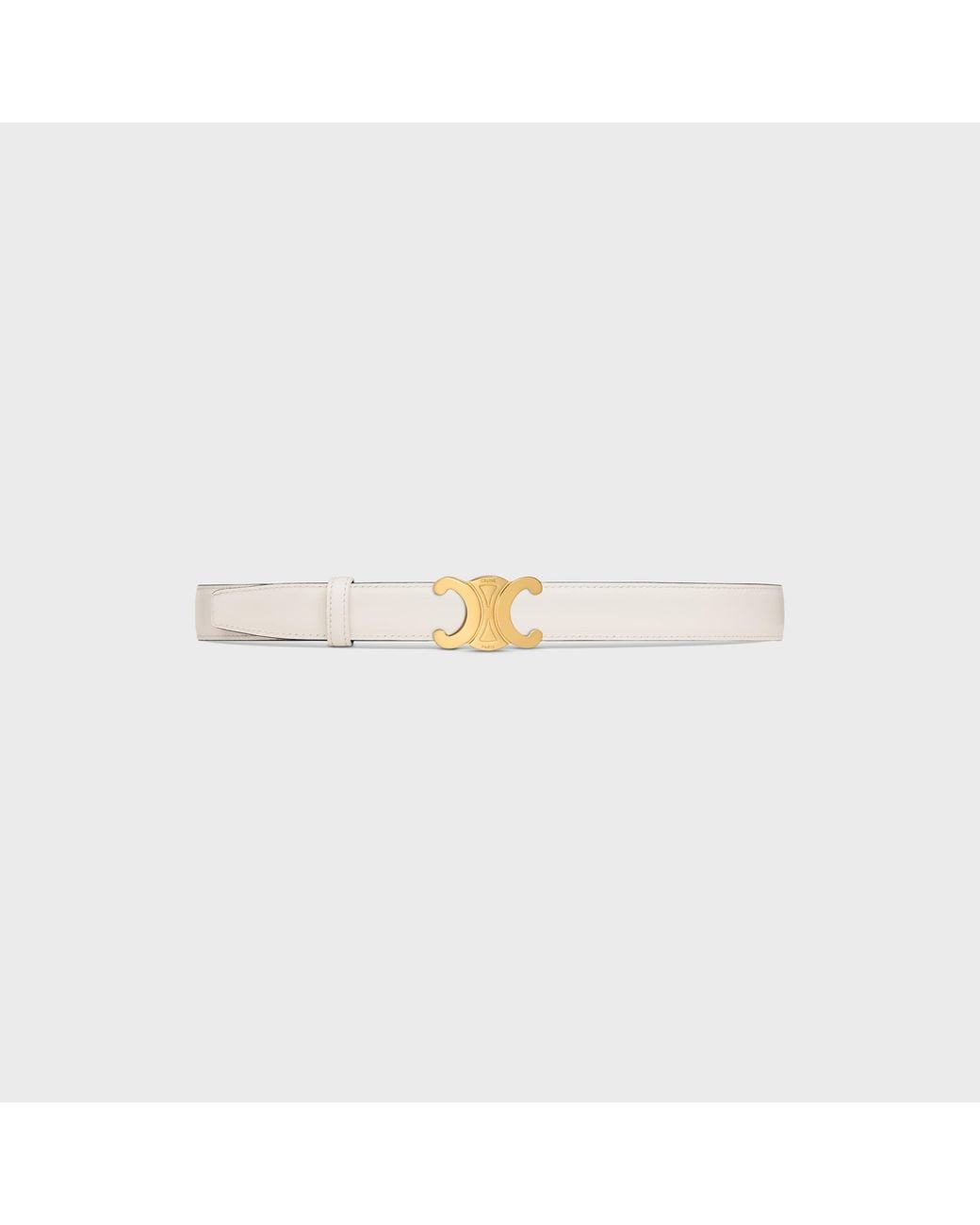 Céline White Double-Sided Belt