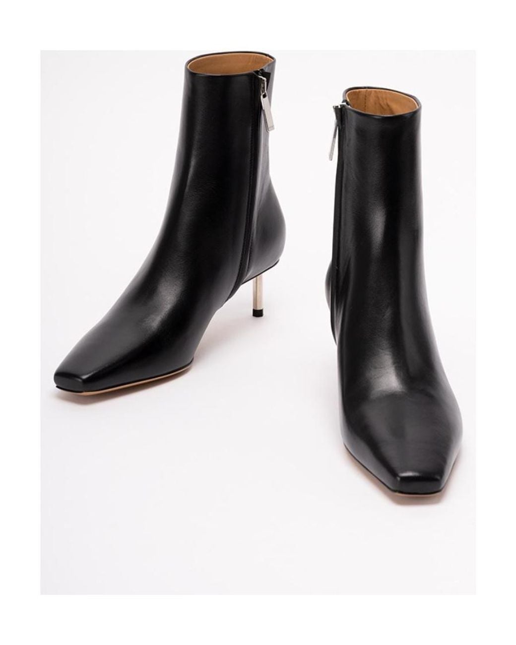 Off-White c/o Virgil Abloh Black Allen Square Toe Ankle Boots