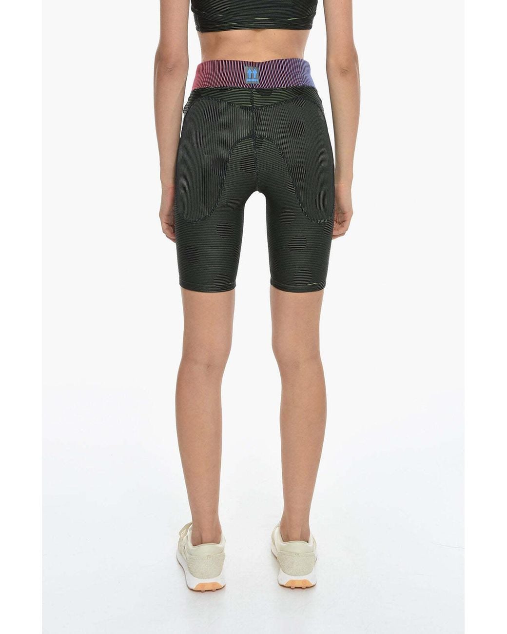 Off-White c/o Virgil Abloh Black X Nike Striped Biker Shorts