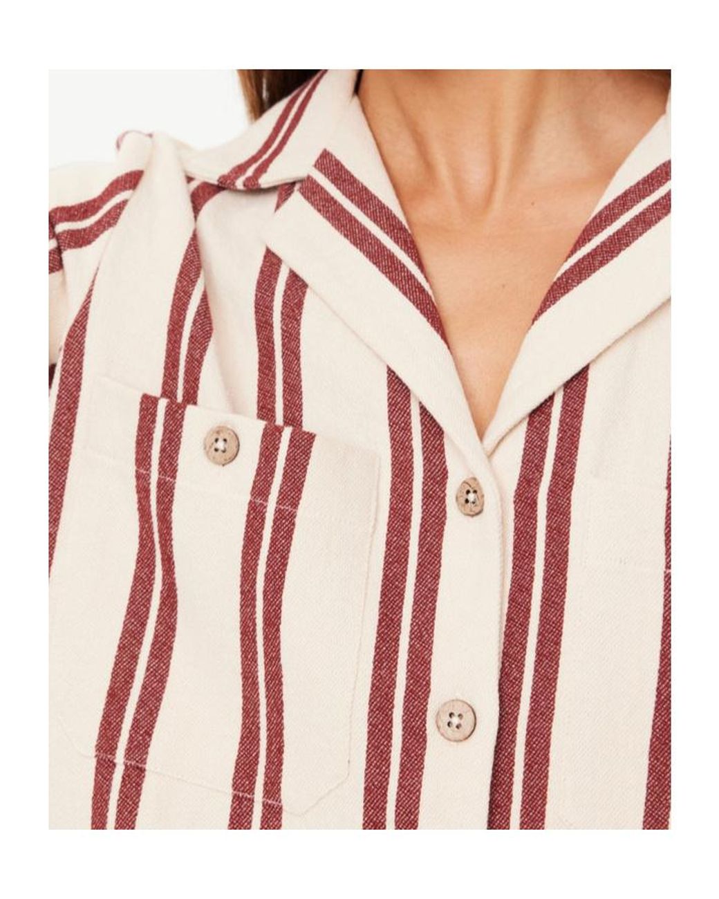 The Upside Pink Baja Katia Striped Shirt