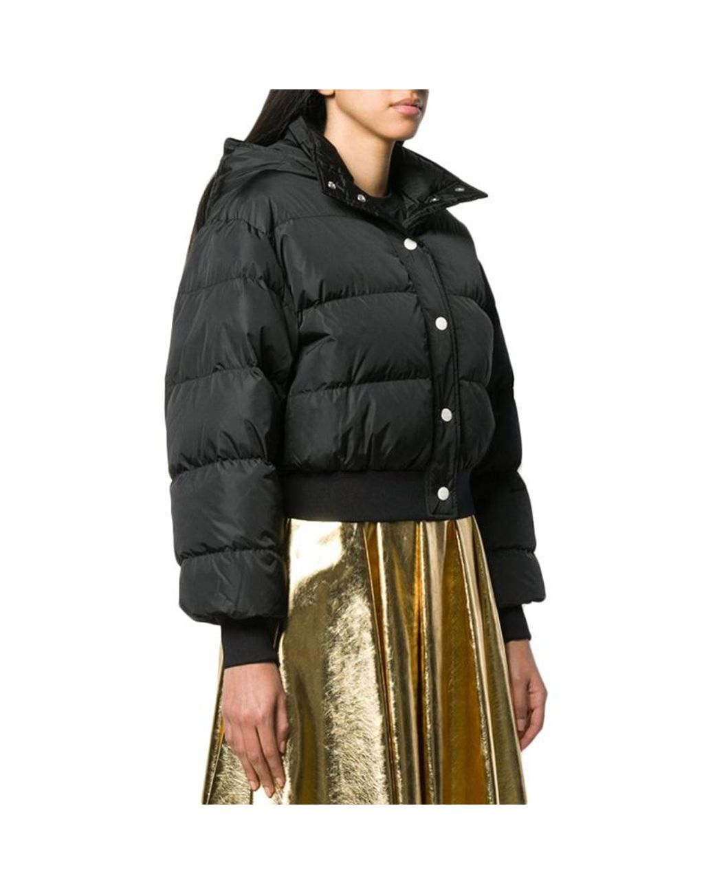 MSGM Black Logo Down Jacket
