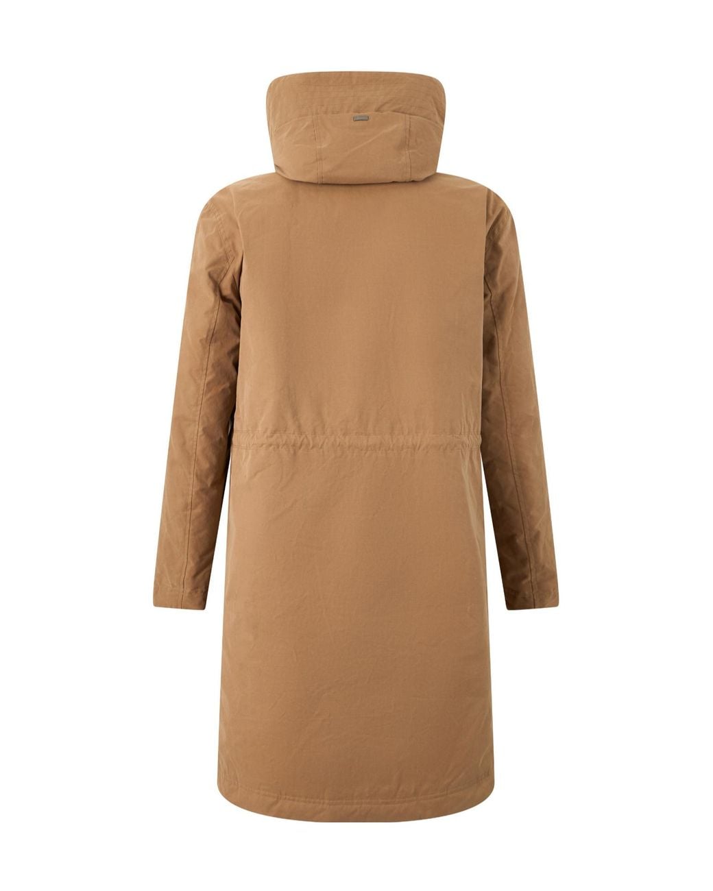 Herno Brown Hooded Zip-Front Coat for men