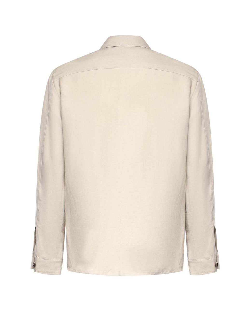 Eleventy White Flap-Pocket Shirt Jacket for men
