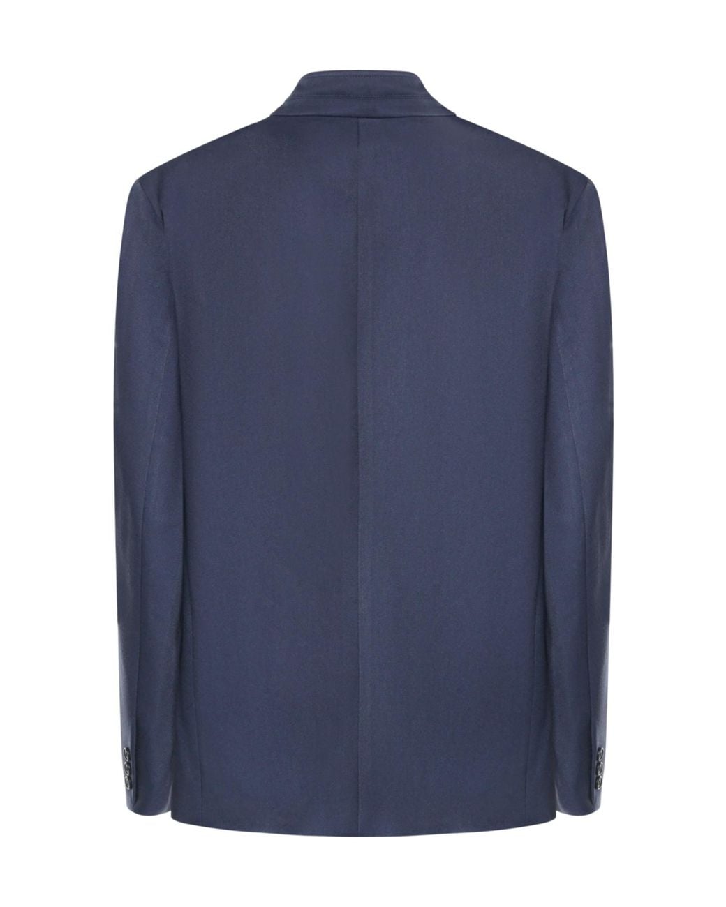 Hed Mayner Blue Stand Collar Two-Button Blazer for men