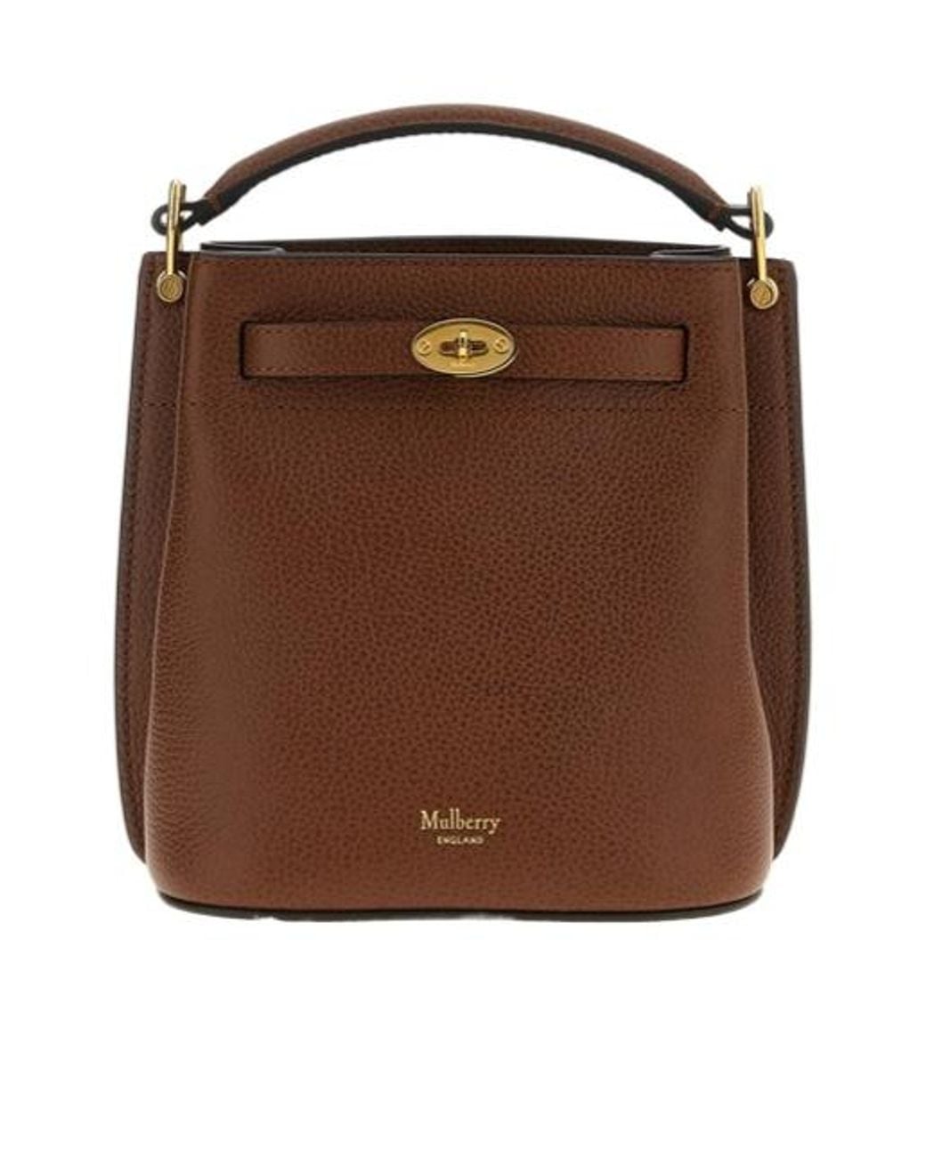Mulberry Brown Islington Top Handle Mini Bucket Bag for men