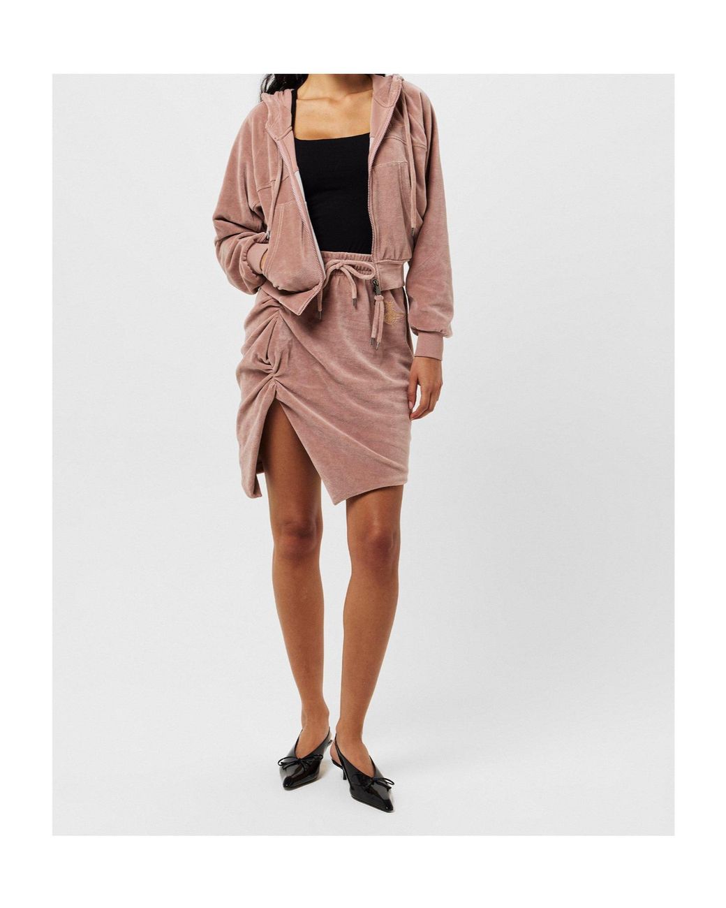 Vivienne Westwood Pink Zippered Hooded Sweatshirt