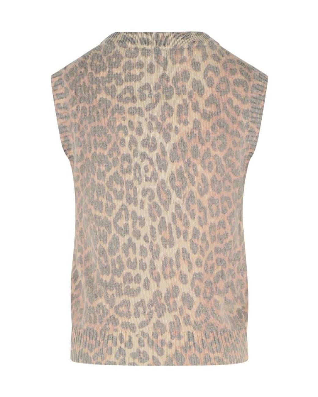 Ganni Gray Graphic Jumper