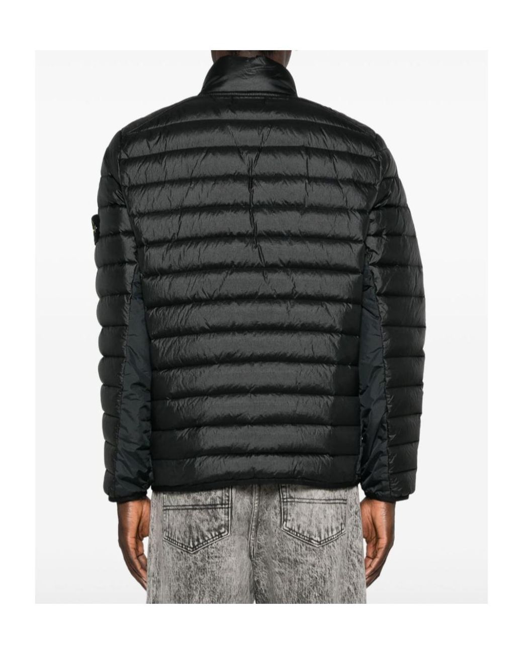 Stone Island Black Winter Jackets for men