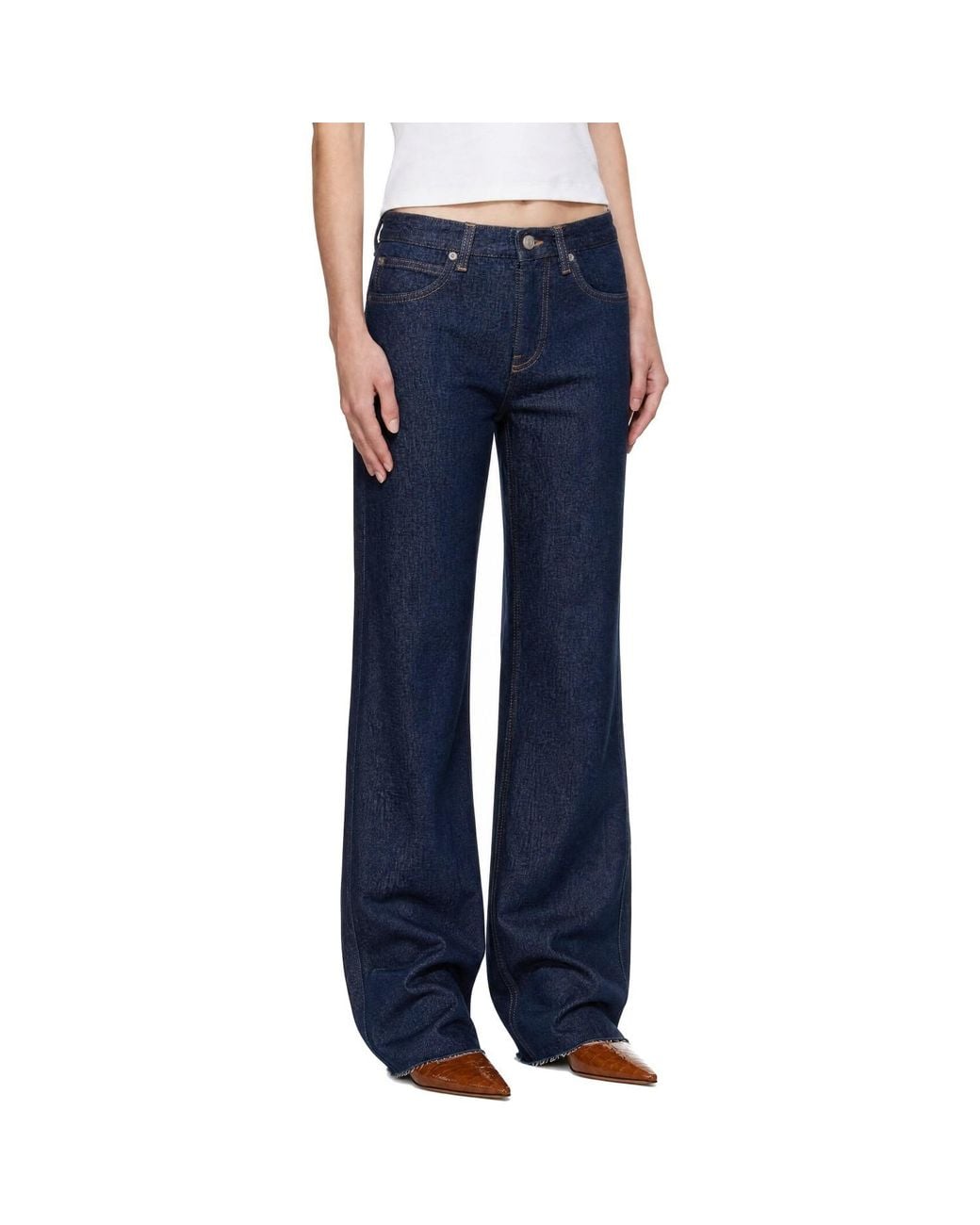 Frankie Shop Blue Dalston Five-Pocket Jeans