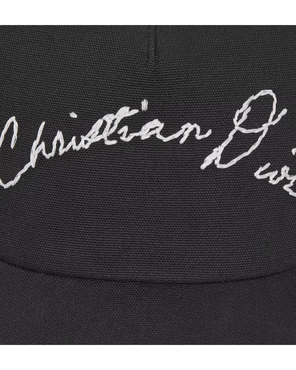 Dior Black Homme Logo Patch Baseball Cap for men