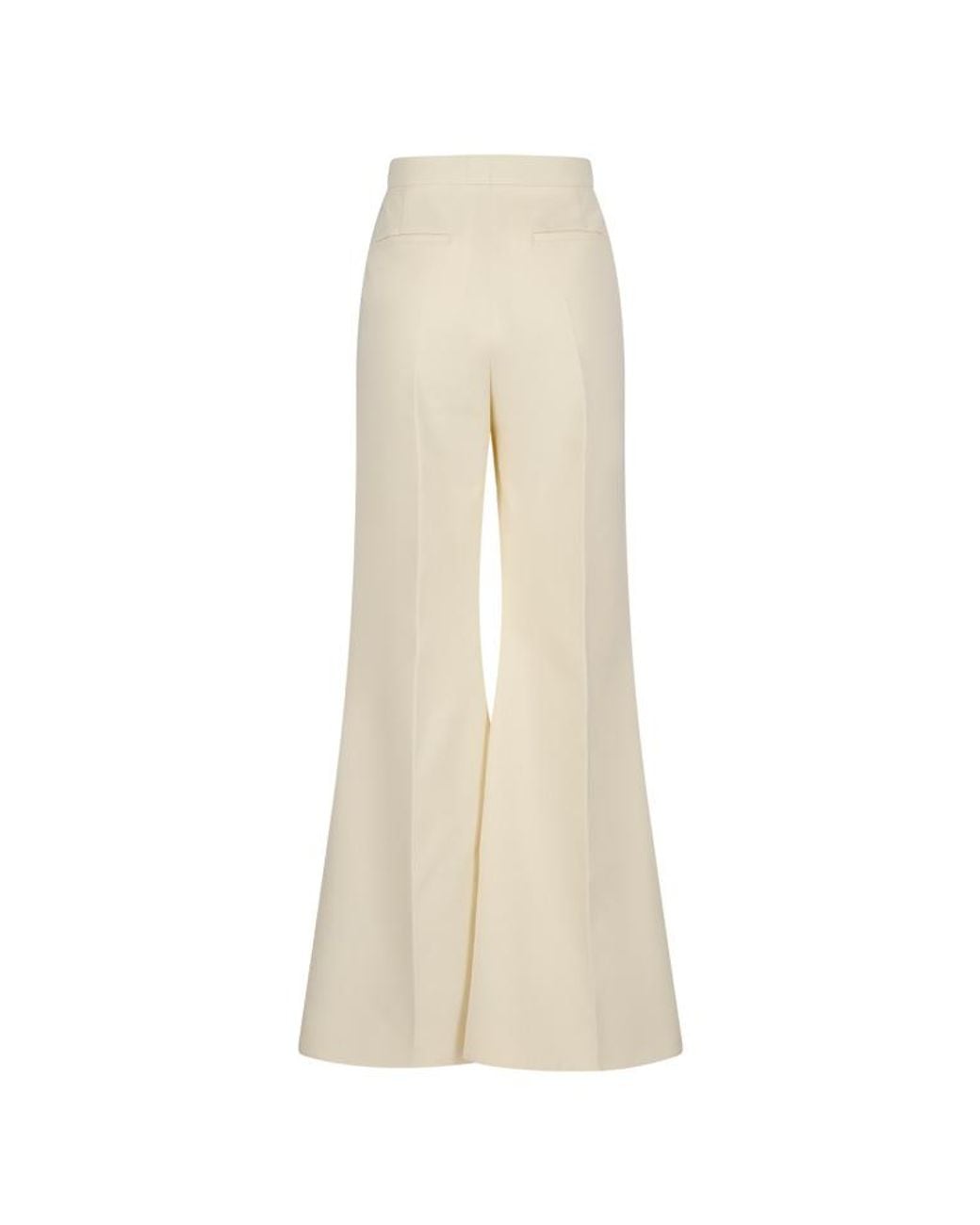 Givenchy Natural Mid-Waisted Wide-Leg Pants