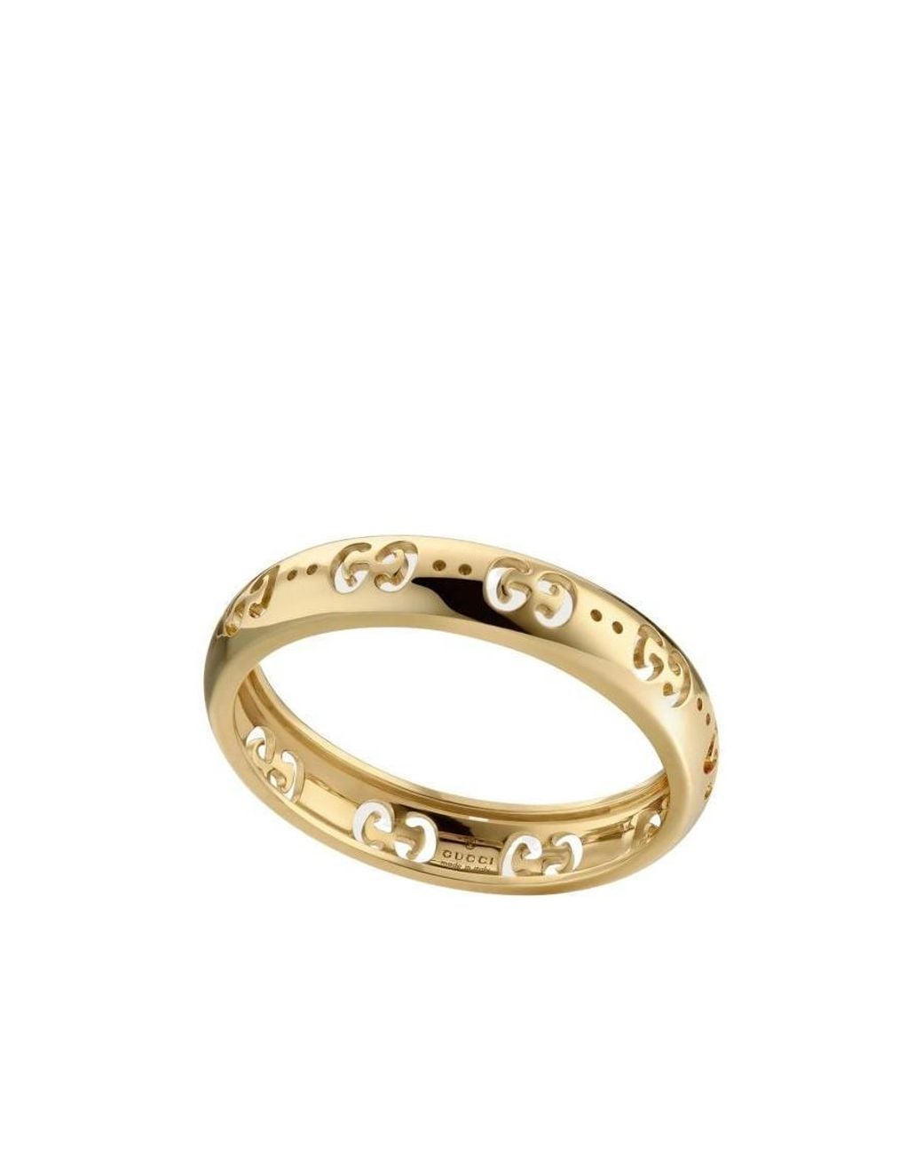 Gucci Metallic Icon 18K Gg Ring