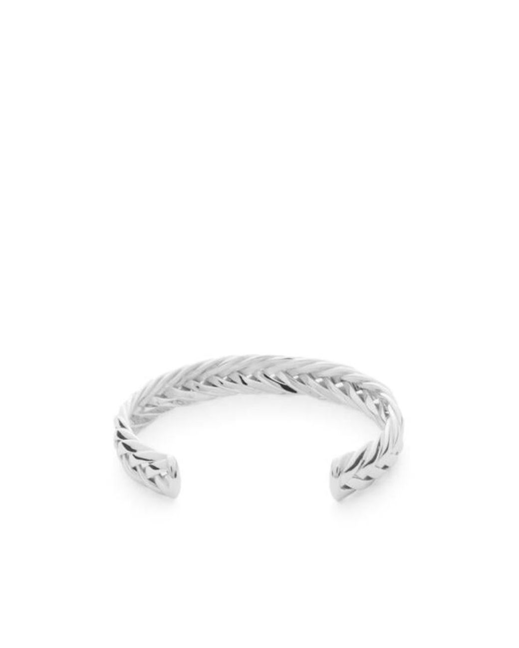 Loewe White Thin Braided Cuff