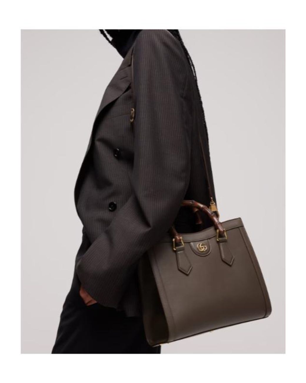 Gucci Brown Diana Medium Tote Bag