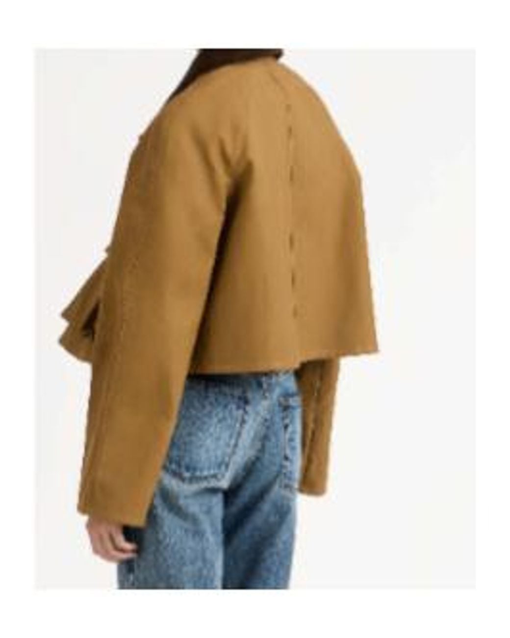 J.W. Anderson Brown Jw Anderson Cropped Barn Jacket
