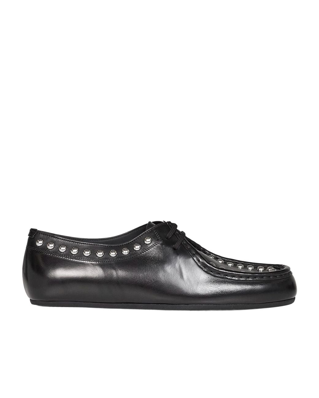 Jil Sander Black Studded Lace-Up Shoes for men